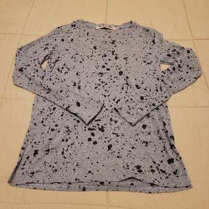 Michael Stars LONG SLEEVE TEE SHIRT SPECKLED MESH